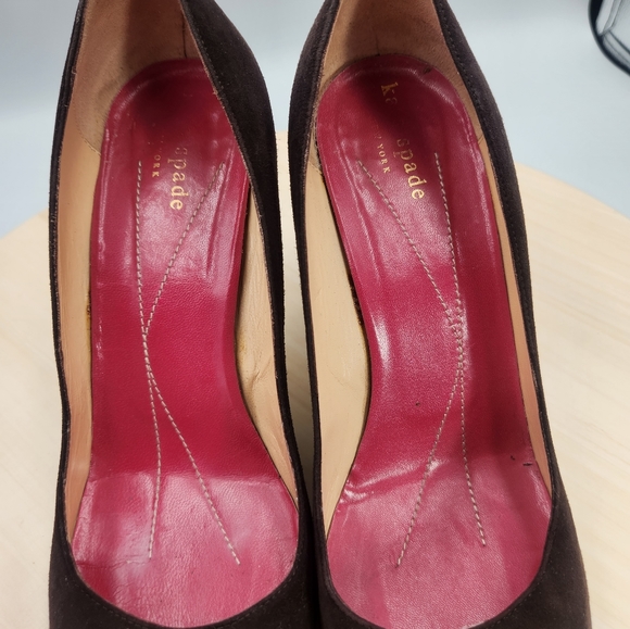 Kate Spade Womens chocolate brown "Kristen" Rounded Toe 7.5B - Picture 11 of 11